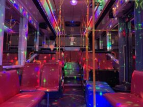 bus with lights