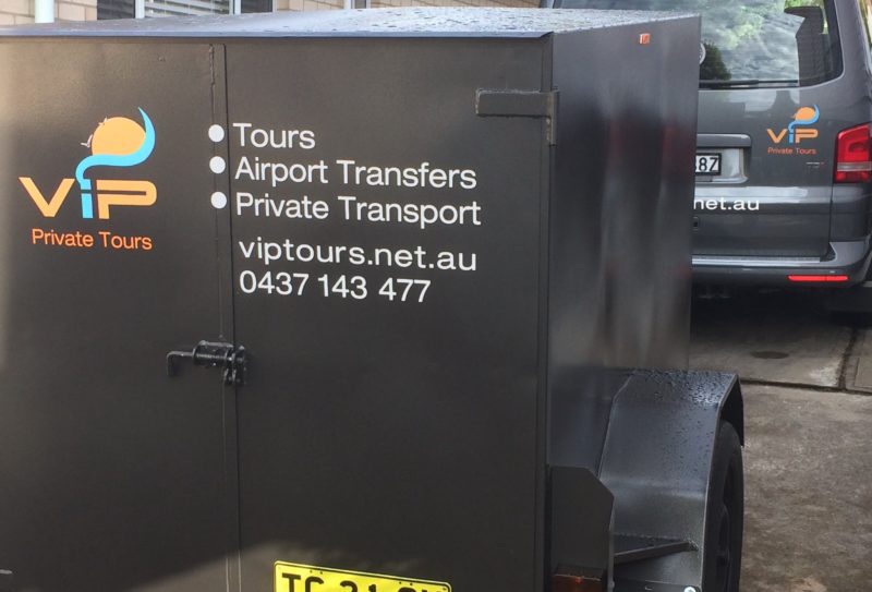 With prior notice, VIP Private Tours and Transport can carry almost anything in lockable trailer