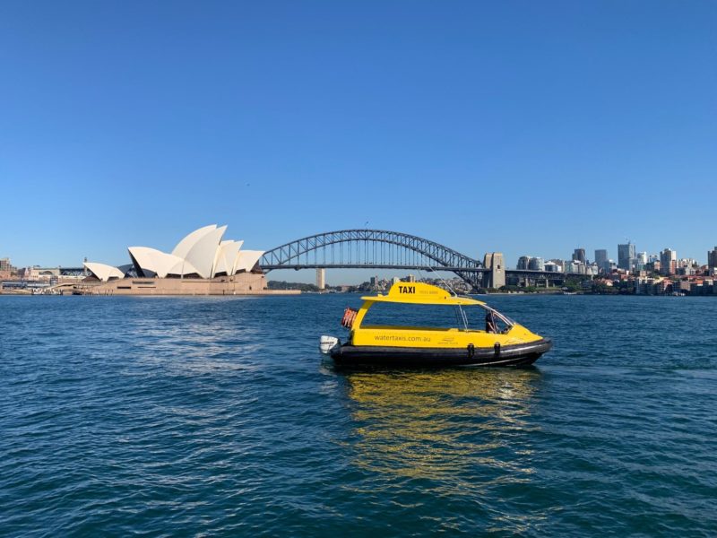 Yellow Water Taxi on Sydney Harbour