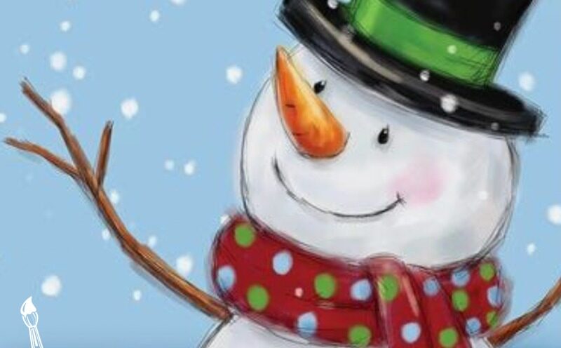 Cheeky Snowmen paintings