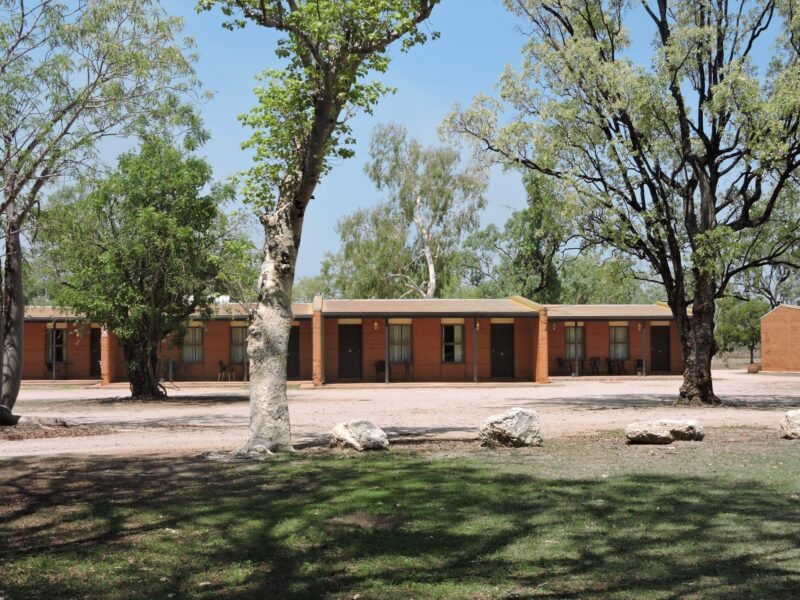 Rammed Earth motel rooms