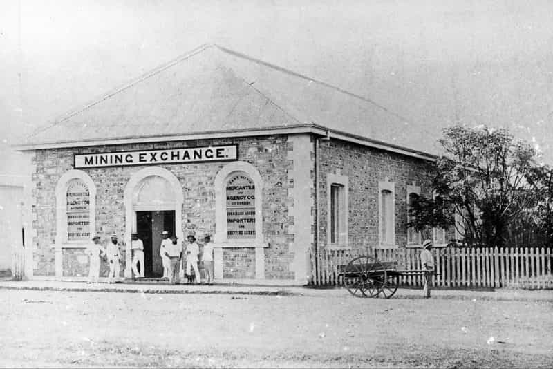 Brown's Mart, then the Port Darwin Mining Exchange circa 1887.