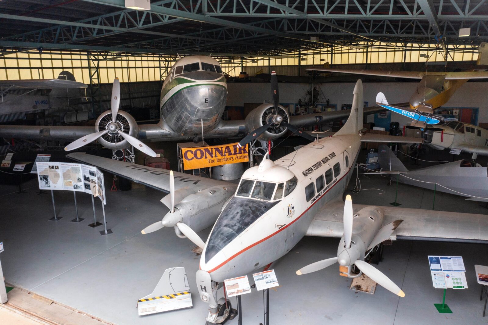 Aero Medical DOVE aircraft used for medical flights & DC3 used for evacuations