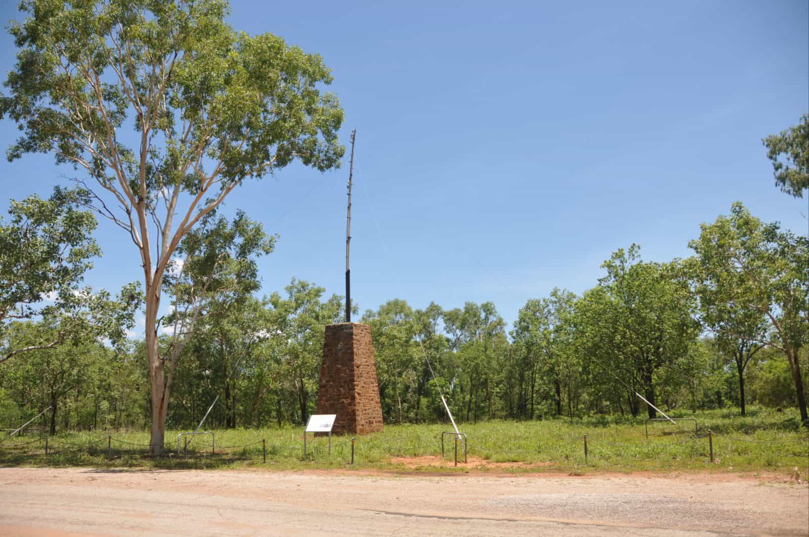 Pylon on the north bank of the Katherine River.