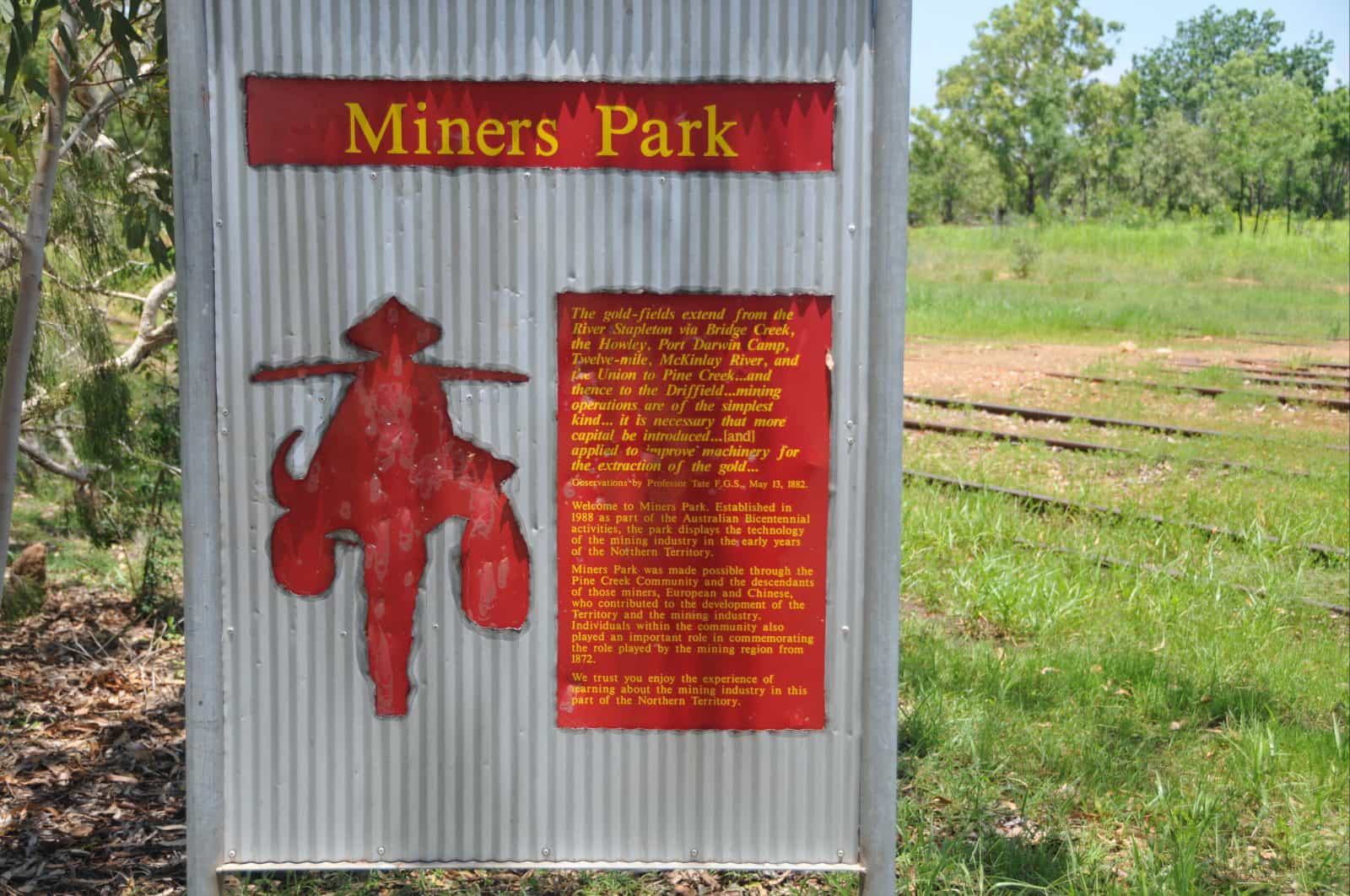 Identification signage at the site.