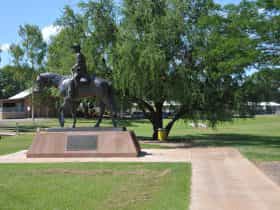 Memorial at the corner of the Stuart Highway and Chambers Drive at the southern end of Katherine.