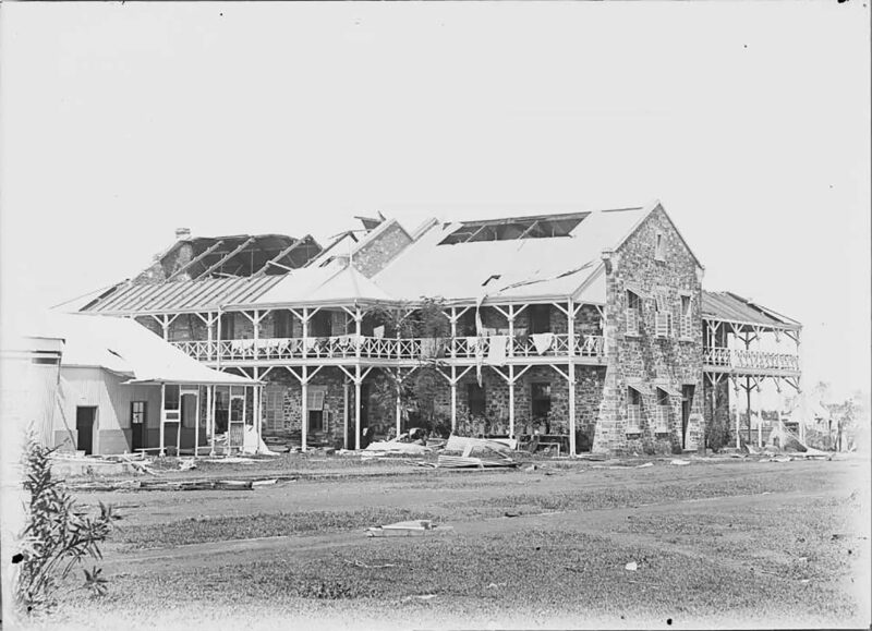 1897 - damage caused by a cyclone.