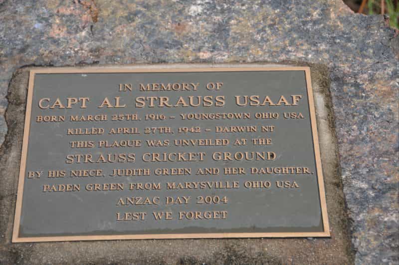 Memorial to Captain Al Strauss USAAF