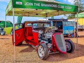 WIld Fire Hot Rod under a Shannons shade tent