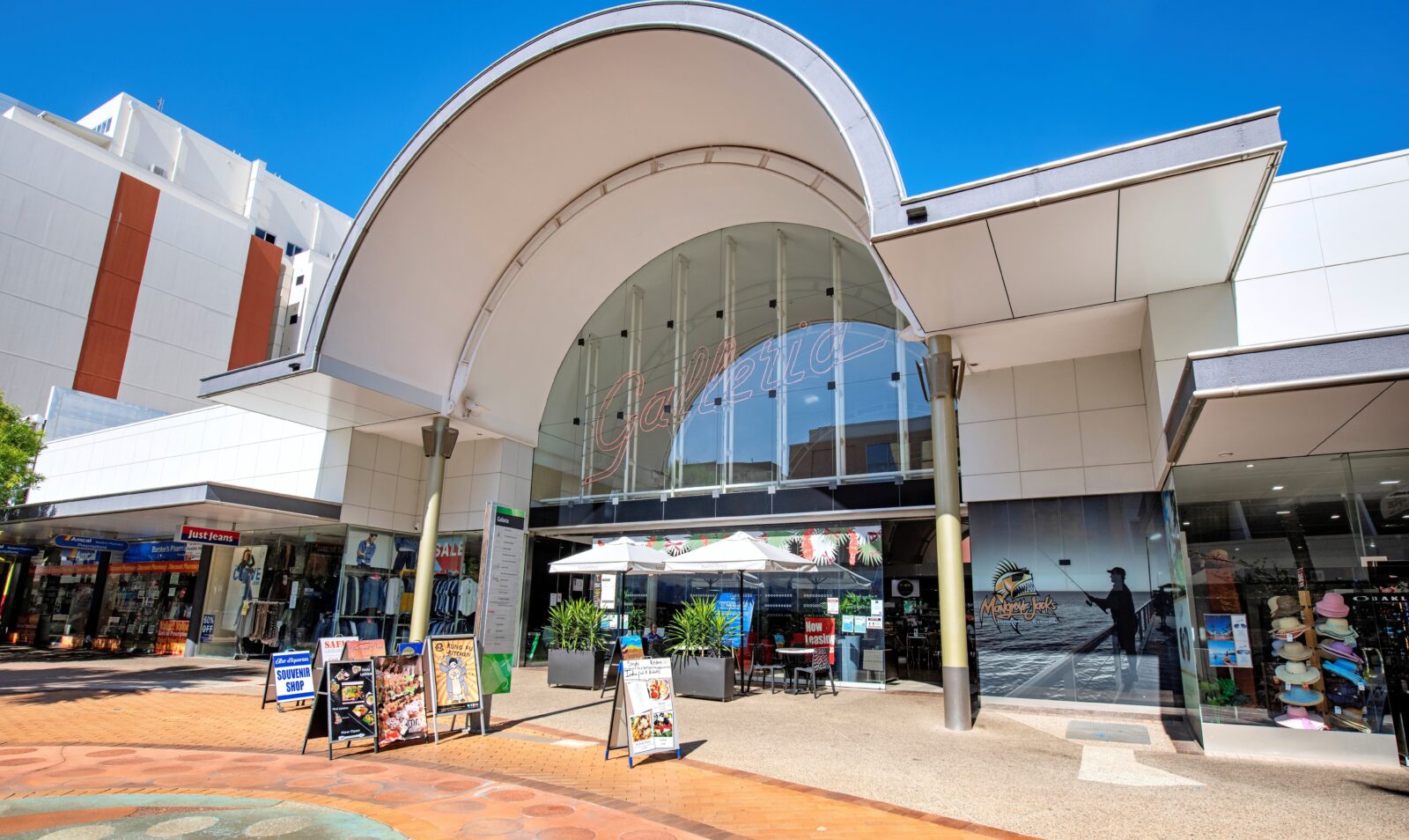 The entrance to the Darwin Galleria in Smith Street Mall.