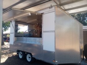 Mobile food trailer off site