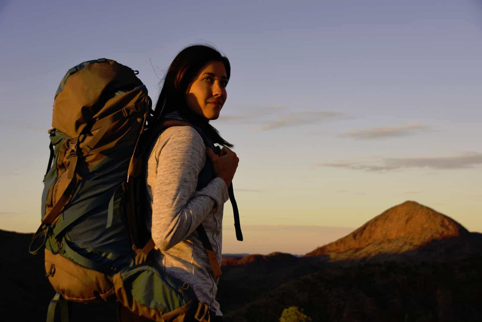 Solo Female Trekker on the Larapinta Trail