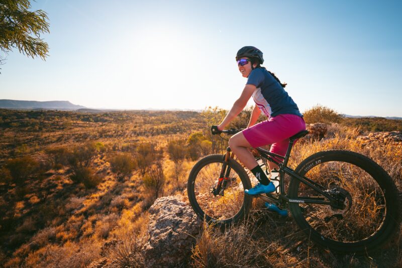 Hire a bike to see the sights of Alice Springs and surrounding mountain bike trails