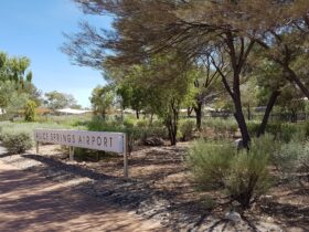 Alice springs airport sign