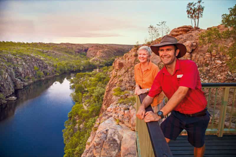 AAT Kings guide and guest at Katherine Gorge