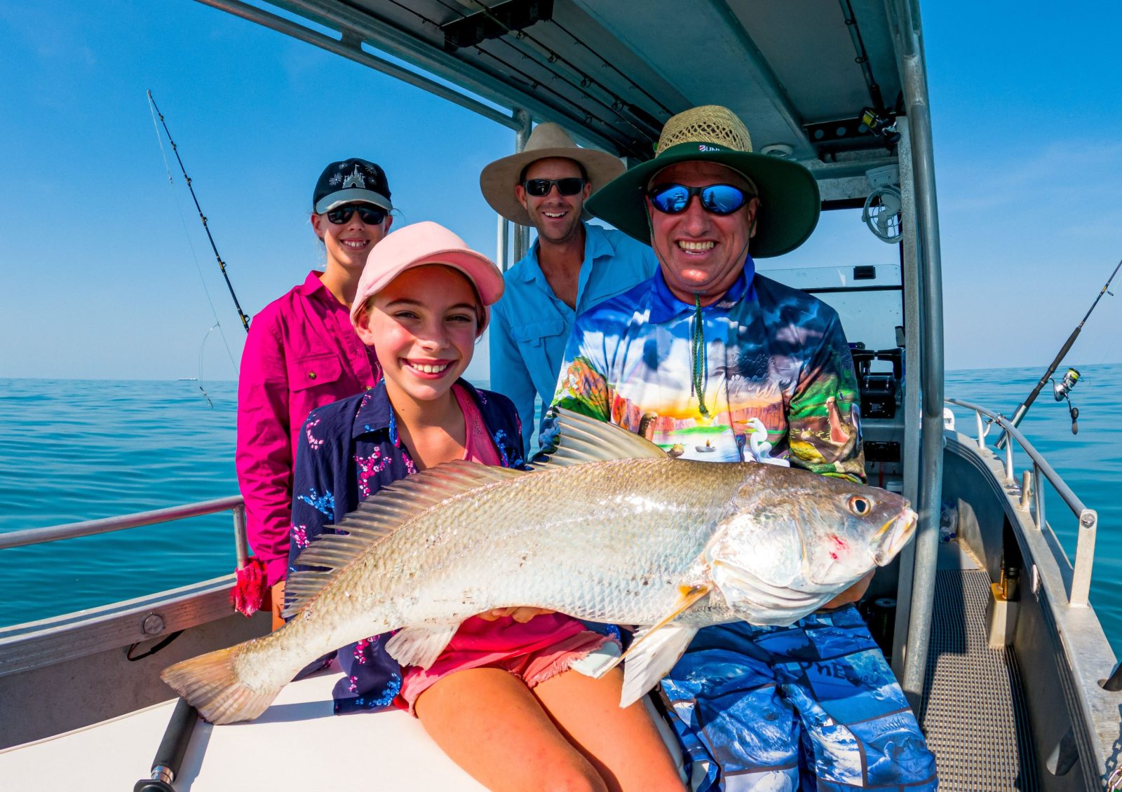 Lovely family from the Hunter Valley in NSW certainly enjoyed their day out of Darwin fishing