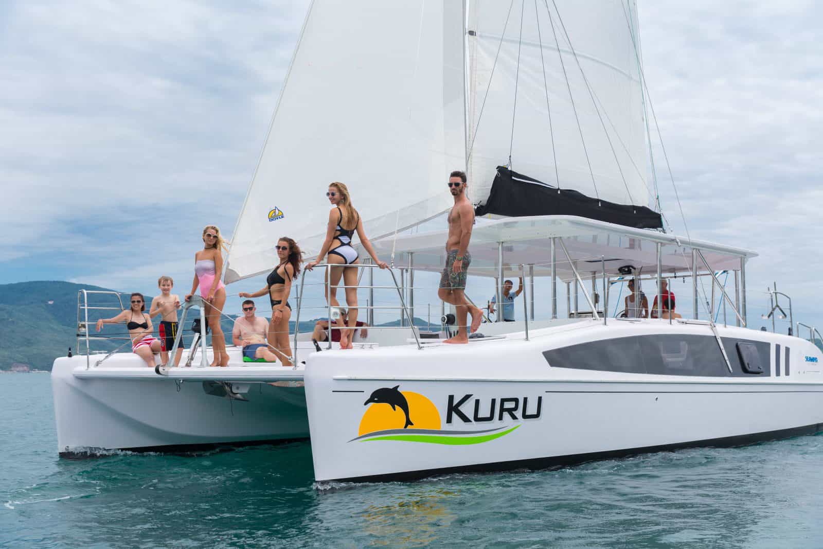 This photo shows Kuru, our signature vesselsailing in Vietnam prior to sailing to Darwin