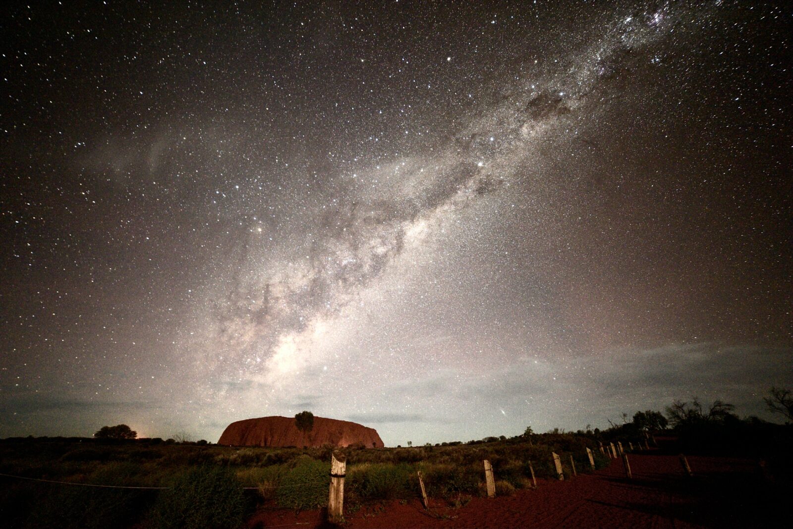 Emu in the Night Sky over Uluru