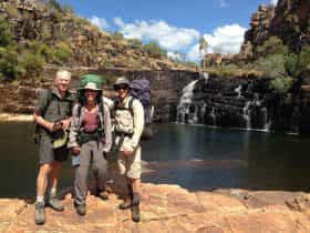Amphitheatre Falls, Kakadu. Mid-Dry season. The only way to get here is on an overnight hike.