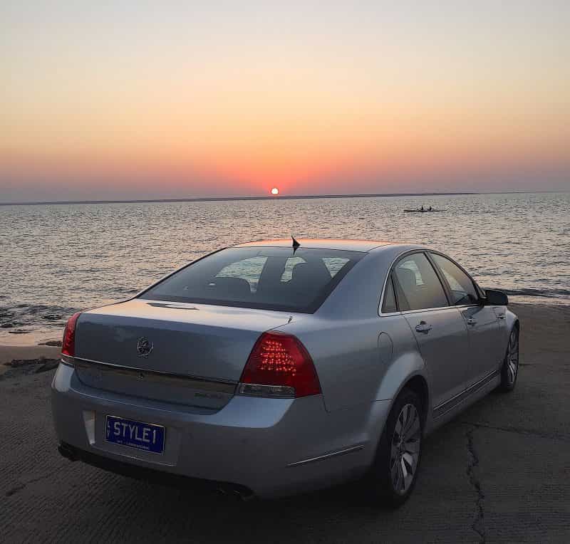 Holden Caprice at sunset