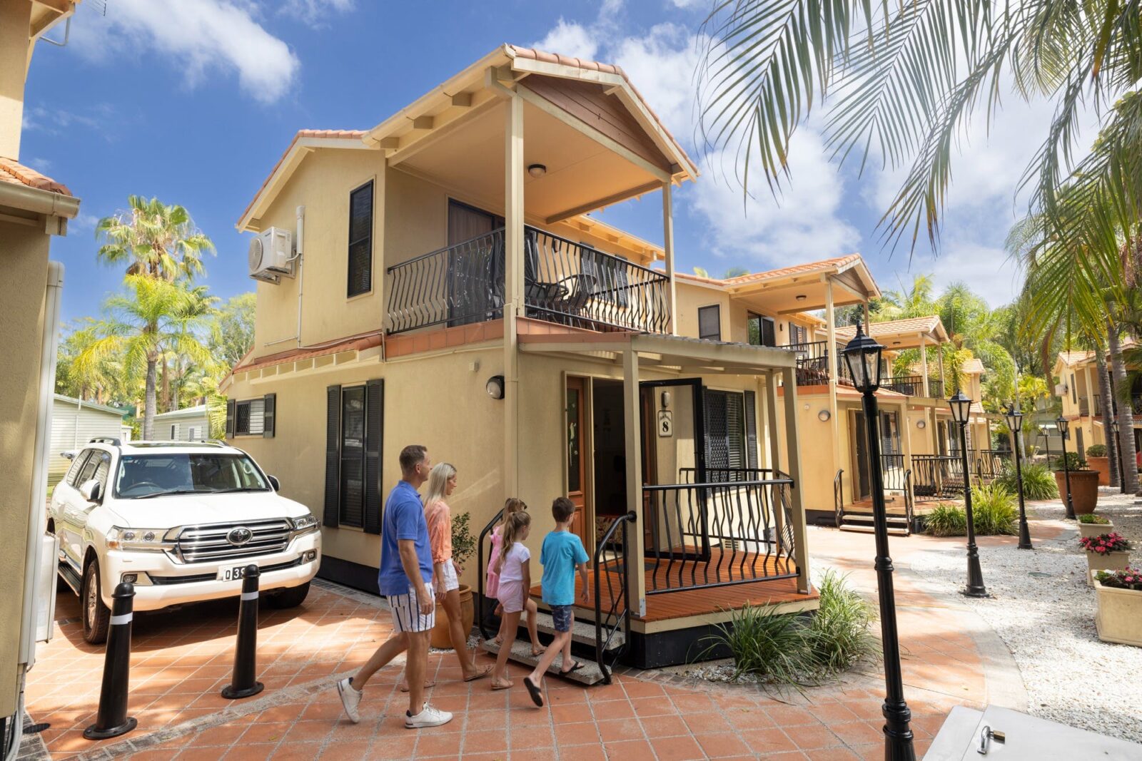 Macaw Mansion holiday accommodation at Ashmore Palms Holiday Village on the Gold Coast