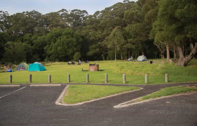 Tents in camping area