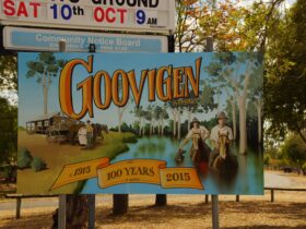 Goovigen 100 year sign