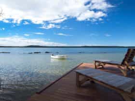 Luxury Lakehouse Lakeside Timber Deck