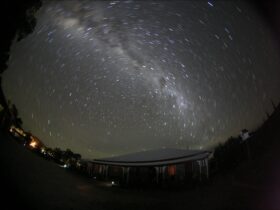 Guests can enjoy beautiful starry nights from the Guesthouse.