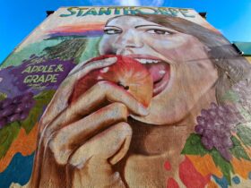 Apple & Grape Festival Mural by Drapl
