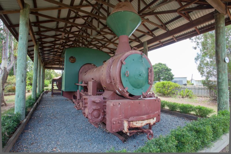 photo showing old locomotive
