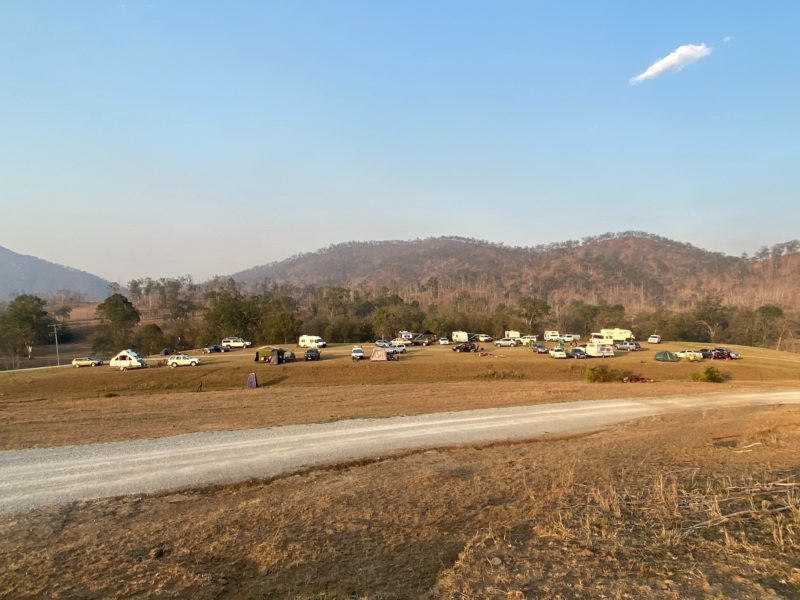 Camping area at Golembil Siding