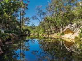 Picturesque waterway in Crows Nest National Park