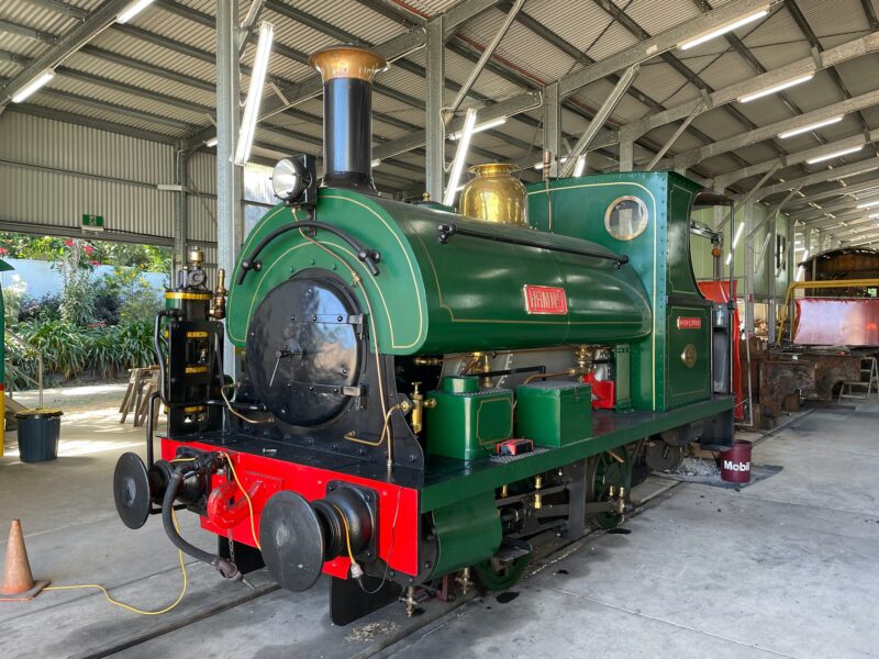 Restored steam loco