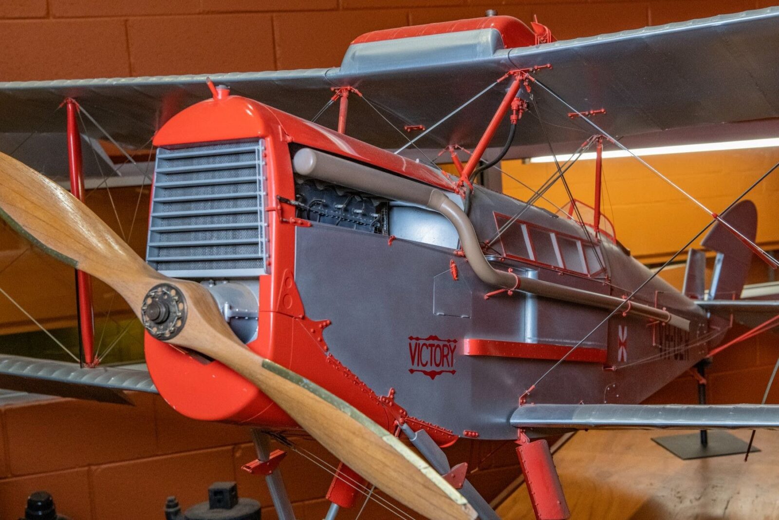 Quarter scale model of the Victory, the first aerial ambulance, that took flight 17th May 1928