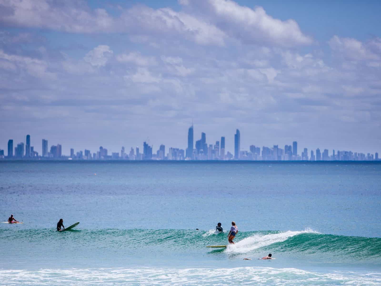 View of the Gold Coast from Kirra Point