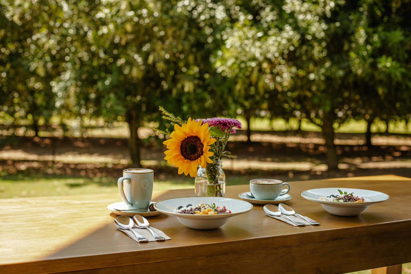 The Orchard Table's picturesque setting