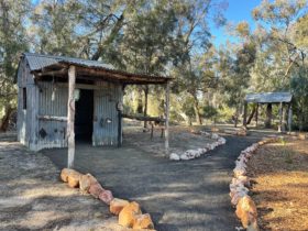 Gardens and One Ton Post in Mungindi