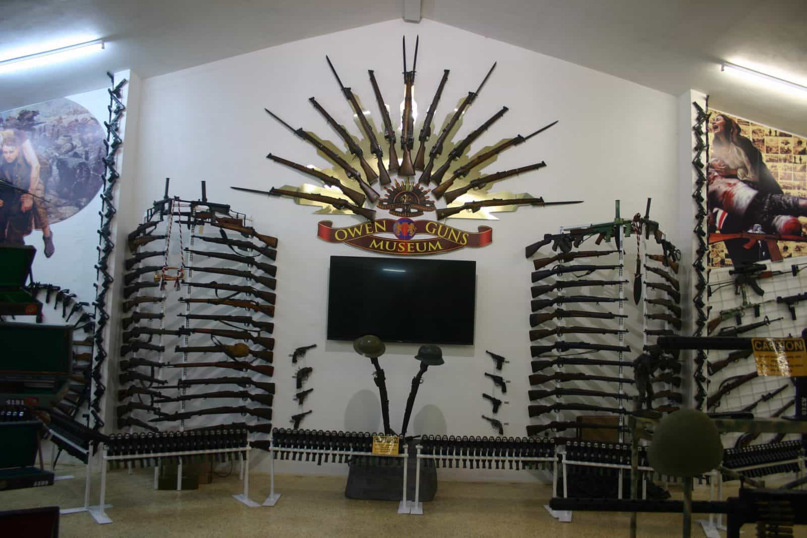 Owen Guns display