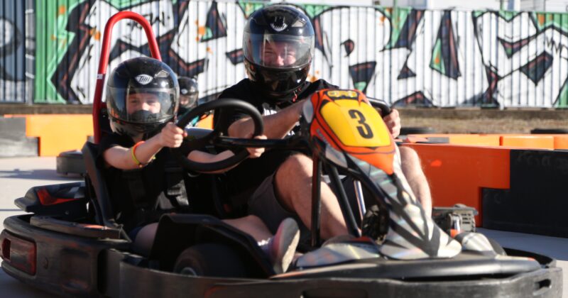 Father & Son in our Passenger Karts