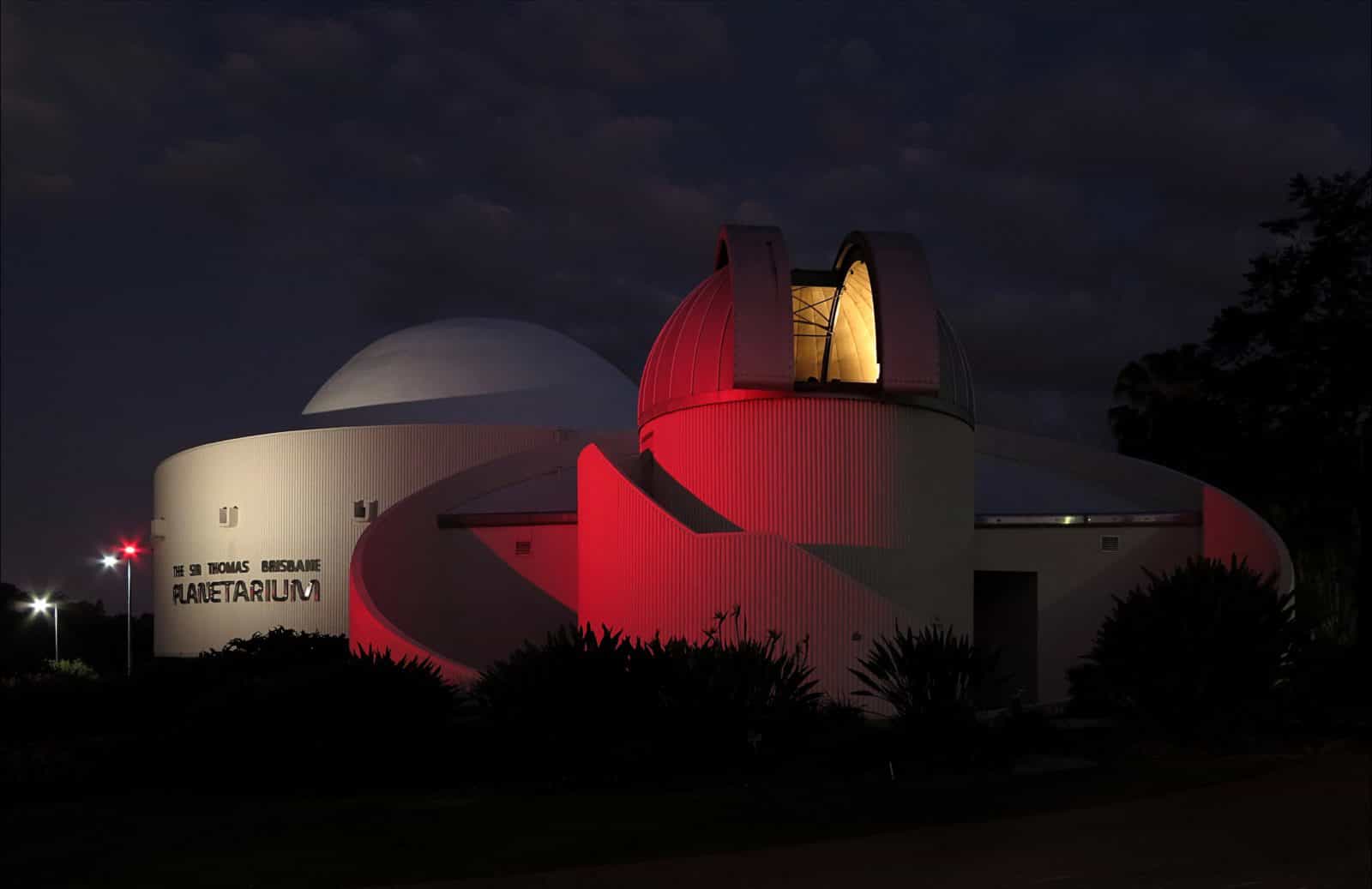 Planetarium at night