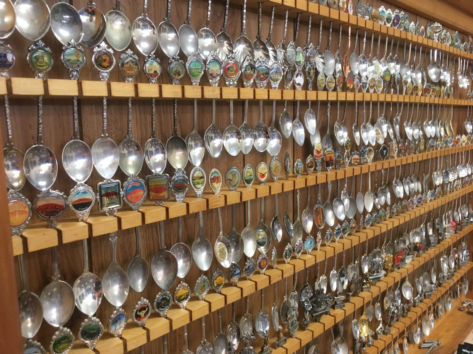 Spoonarama is the Largest Display of Souvenir Teaspoons in Queensland