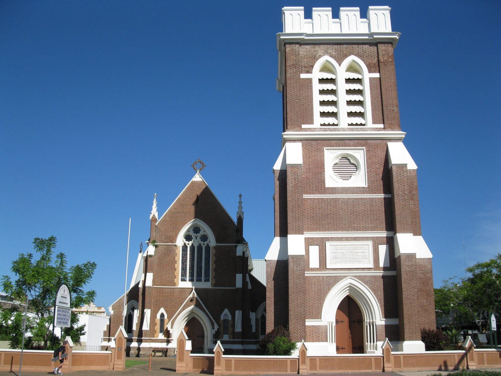 photo showing main hall and bell tower of St Pauls Anglican Church
