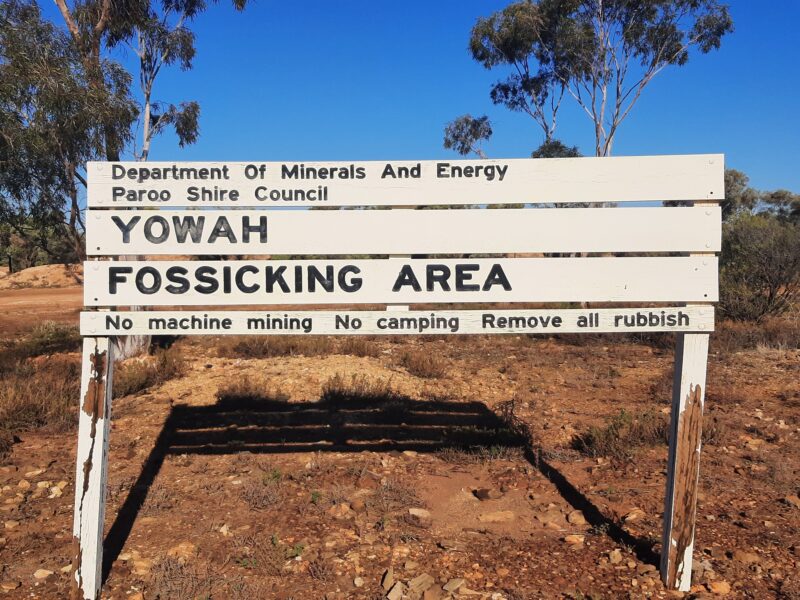 Yowah Fossicking Area Rules.