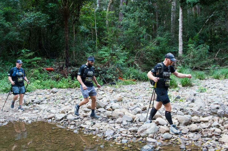 People hiking the Gold Coast Kokoda Challenge
