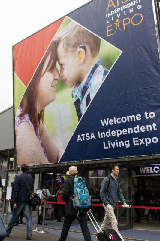 Welcome sign at ATSA Independent Living Expo
