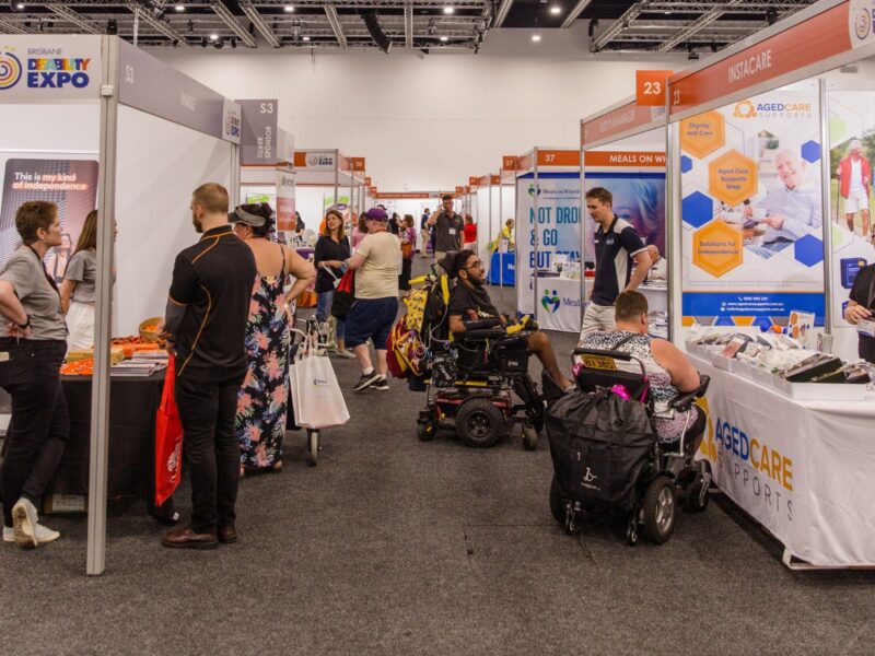 A crowd shot from the Brisbane Disability Expo 2023