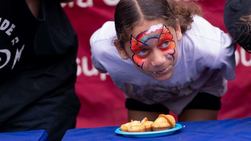 2022 Berry Big Day Out blueberry muffin eating competition