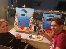 Painting is called 'Barrier Reef Treasure'