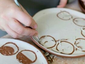 Carving in clay